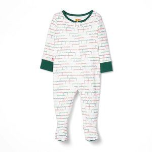 Baby Stacked Brick Pattern One Piece Pajama LEGO Collection Target White Newborn